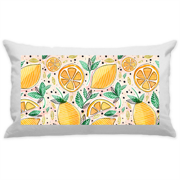 10"x18" White Cotton Canvas Decorative Pillow Case