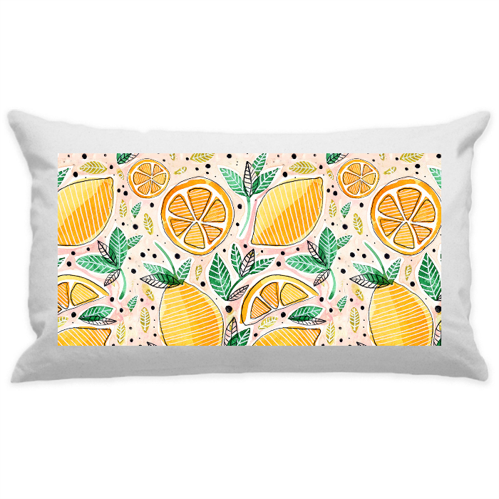 10"x18" White Cotton Canvas Decorative Pillow Case