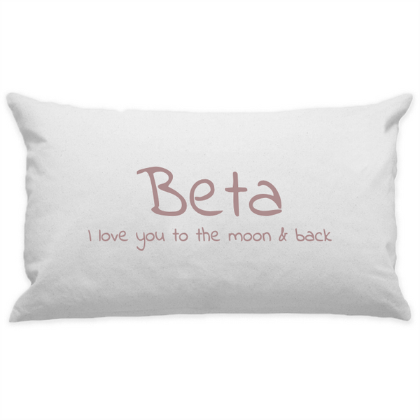 10"x18" White Cotton Canvas Decorative Pillow Case