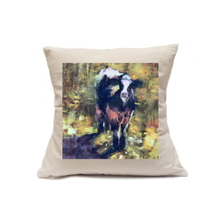 Custom Printed Natural Canvas Pillowcase with Zipper 18"x18"