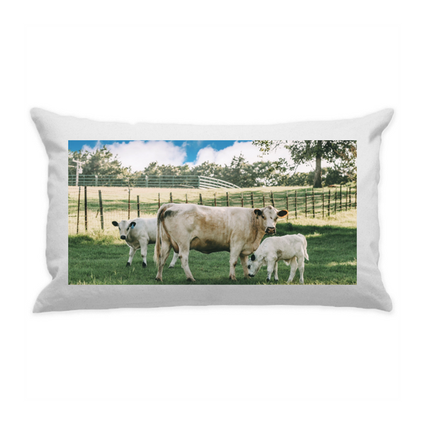 10"x18" White Cotton Canvas Decorative Pillow Case