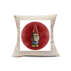 Custom Printed Natural Canvas Pillowcase with Zipper 18"x18"