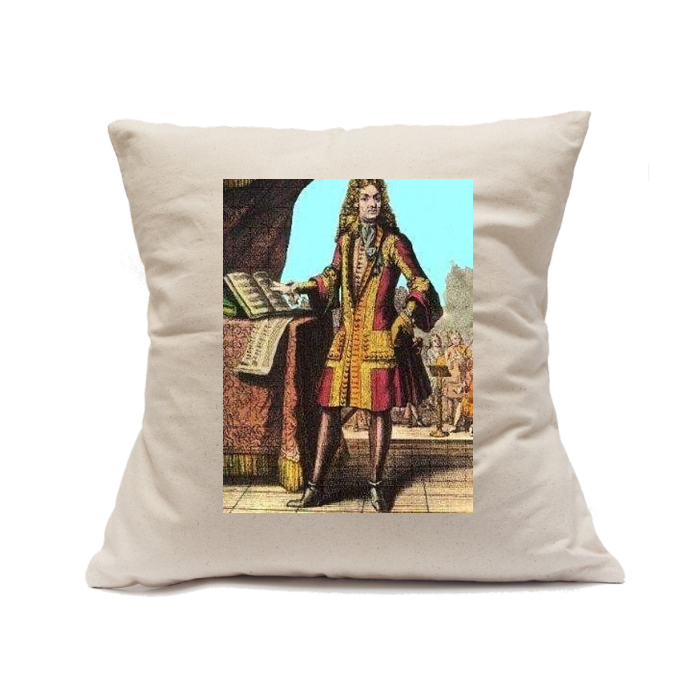 Custom Printed Natural Canvas Pillowcase with Zipper 18"x18"