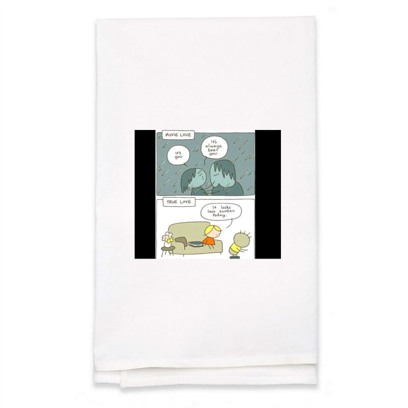 Personalized White Flour Sack Towel