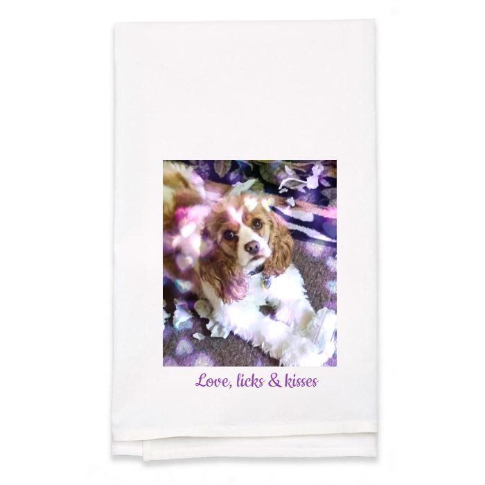 Personalized White Flour Sack Towel