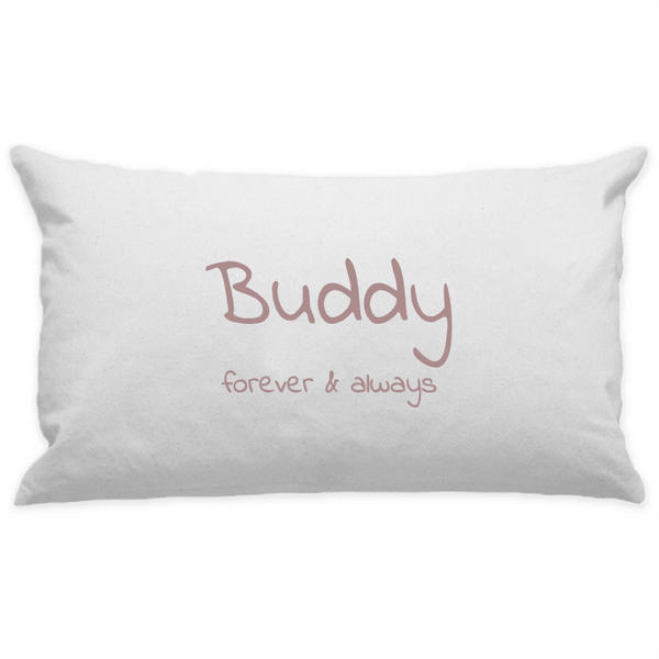 10"x18" White Cotton Canvas Decorative Pillow Case