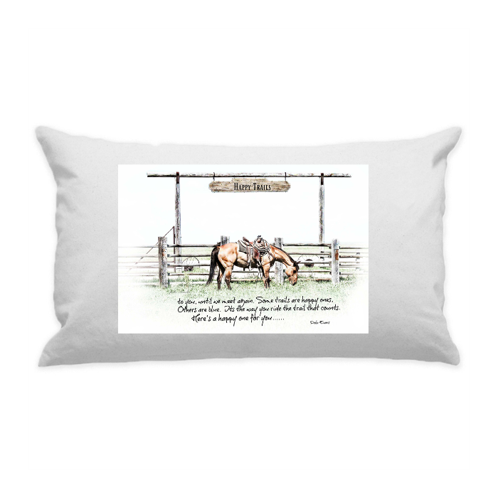10"x18" White Cotton Canvas Decorative Pillow Case