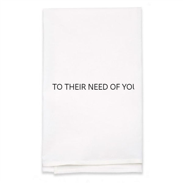 Personalized White Flour Sack Towel