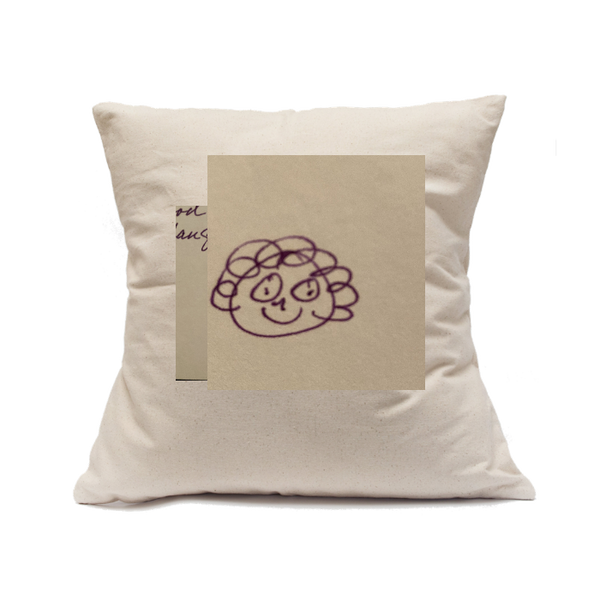 Custom Printed Natural Canvas Pillowcase with Zipper 18"x18"