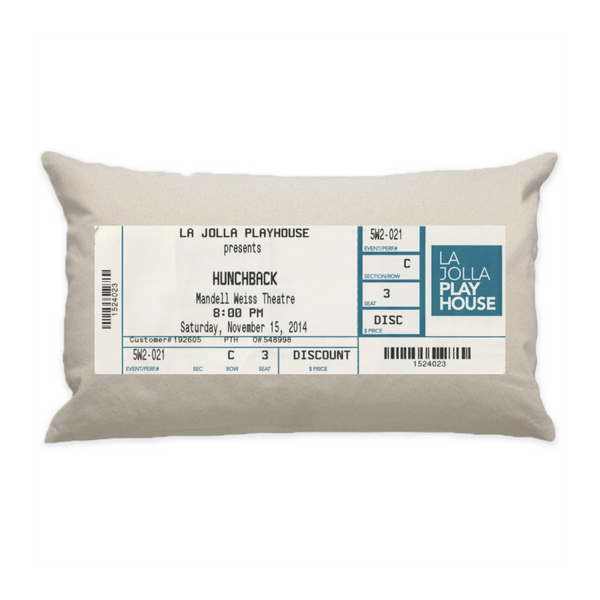 10"x18" Natural Cotton Canvas Decorative Pillow Case