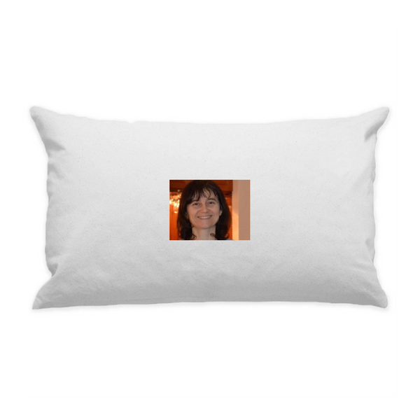 10"x18" White Cotton Canvas Decorative Pillow Case