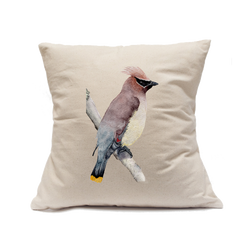 Custom Printed Natural Canvas Pillowcase with Zipper 18"x18"
