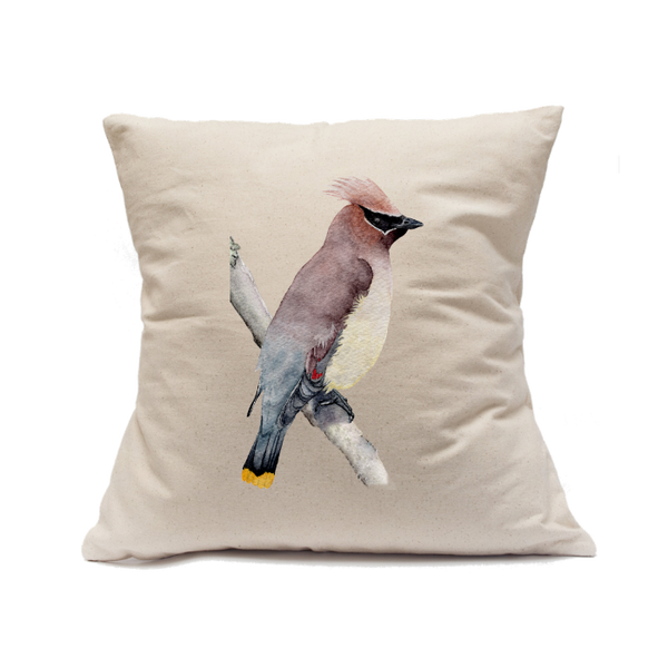 Custom Printed Natural Canvas Pillowcase with Zipper 18"x18"