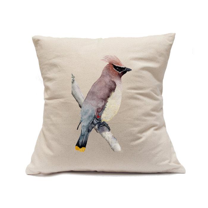 Custom Printed Natural Canvas Pillowcase with Zipper 18"x18"