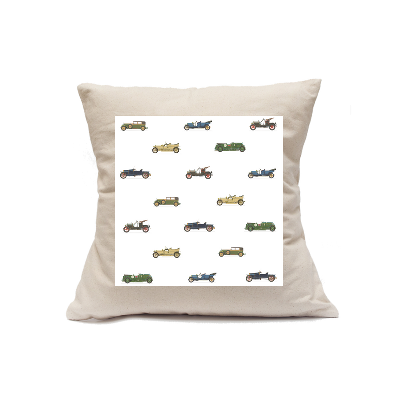 Custom Printed Natural Canvas Pillowcase with Zipper 18"x18"