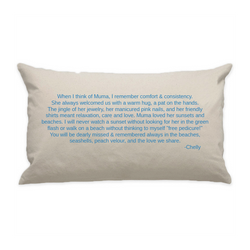 10"x18" Natural Cotton Canvas Decorative Pillow Case