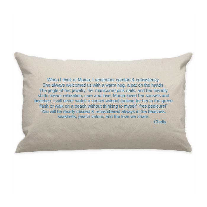 10"x18" Natural Cotton Canvas Decorative Pillow Case