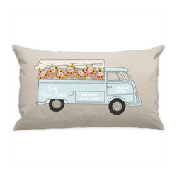 10"x18" Natural Cotton Canvas Decorative Pillow Case