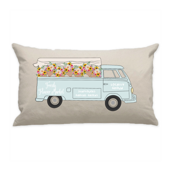 10"x18" Natural Cotton Canvas Decorative Pillow Case
