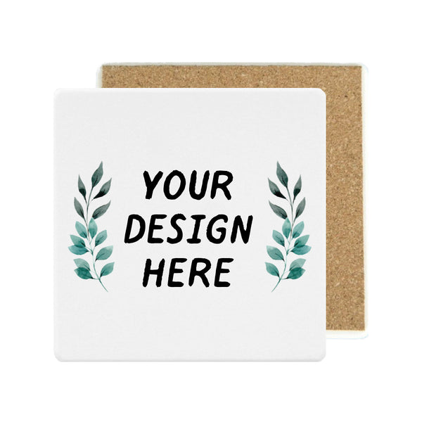 Personalized Absorbent Square Ceramic Stone Coaster