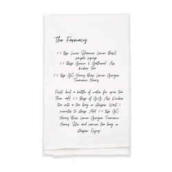 The Farmacy - White Flour Sack Tea Towel (Wholesale)