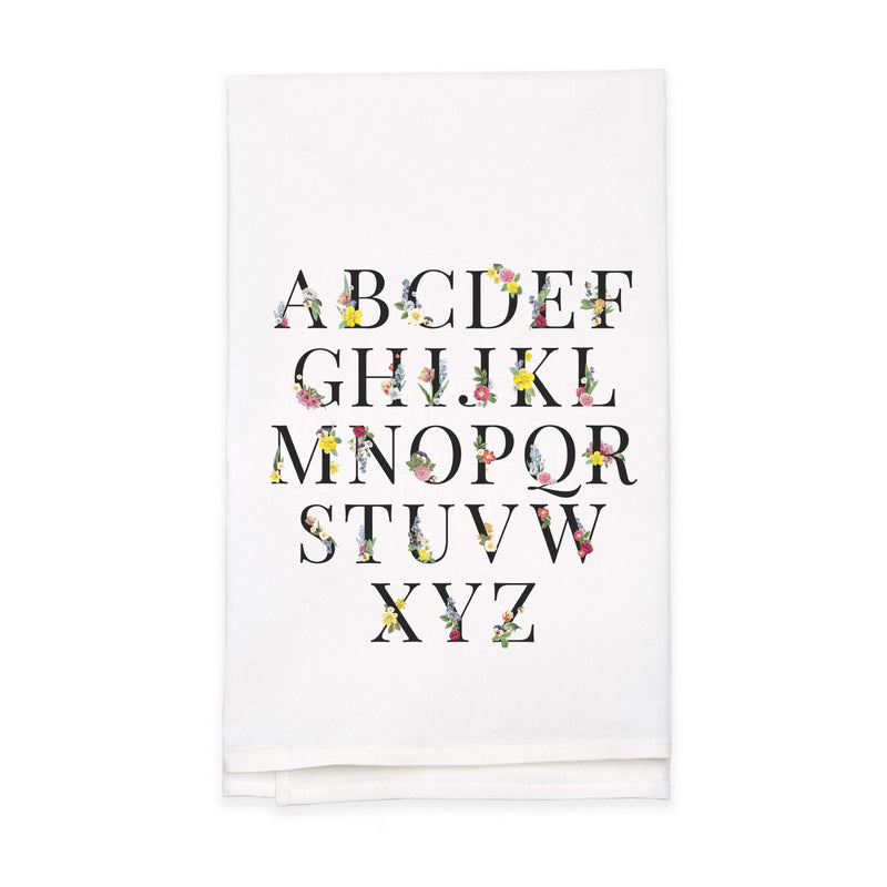 Personalized White Flour Sack Tea Towel