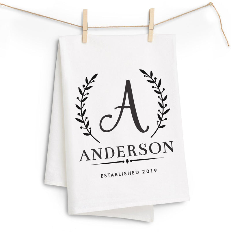 Monogrammed Kitchen Towels