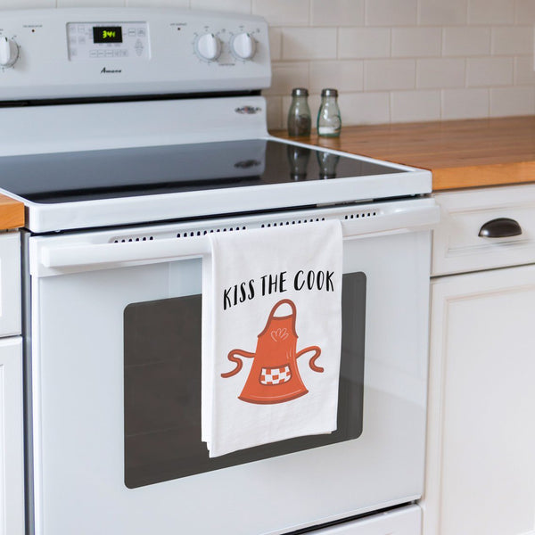 Kiss the Cook - Funny Kitchen Tea Towel