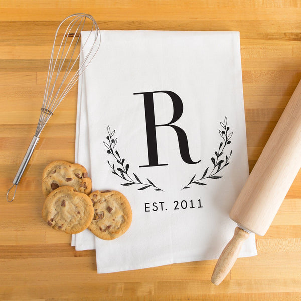 Monogrammed Kitchen Towels