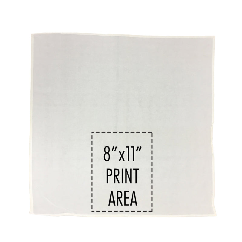 Personalized White Flour Sack Tea Towel