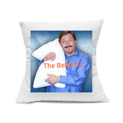 Custom Printed White Canvas Pillowcase with Zipper 18"x18"