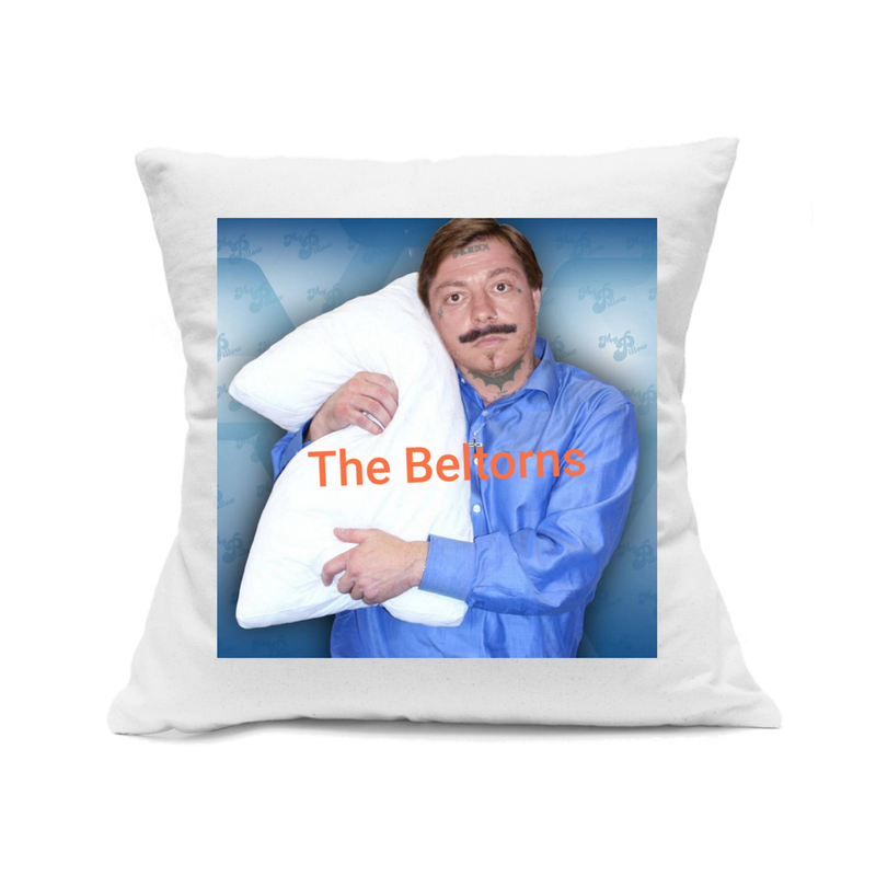 Custom Printed White Canvas Pillowcase with Zipper 18"x18"