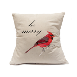 Custom Printed Natural Canvas Pillowcase with Zipper 18"x18"