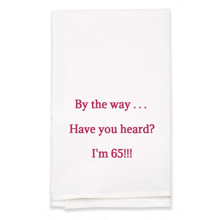 Personalized White Flour Sack Towel