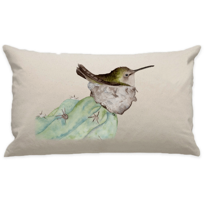 10"x18" Natural Cotton Canvas Decorative Pillow Case