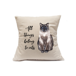 Custom Printed Natural Canvas Pillowcase with Zipper 18"x18"