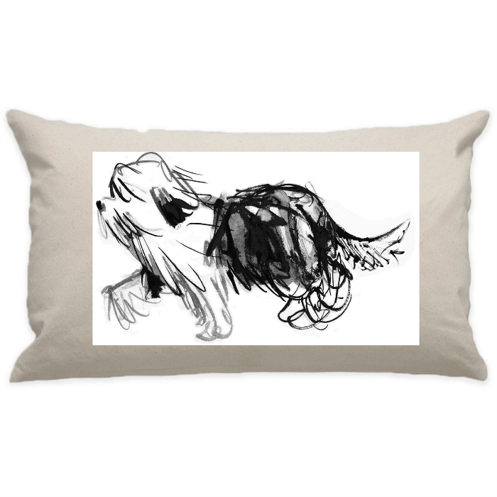 10"x18" Natural Cotton Canvas Decorative Pillow Case