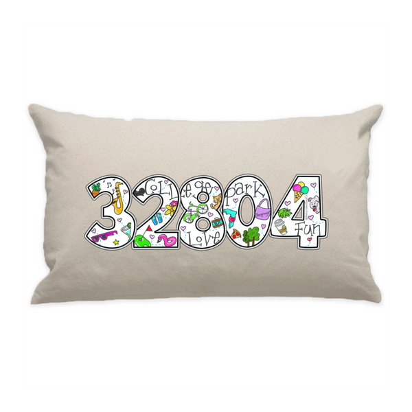10"x18" Natural Cotton Canvas Decorative Pillow Case
