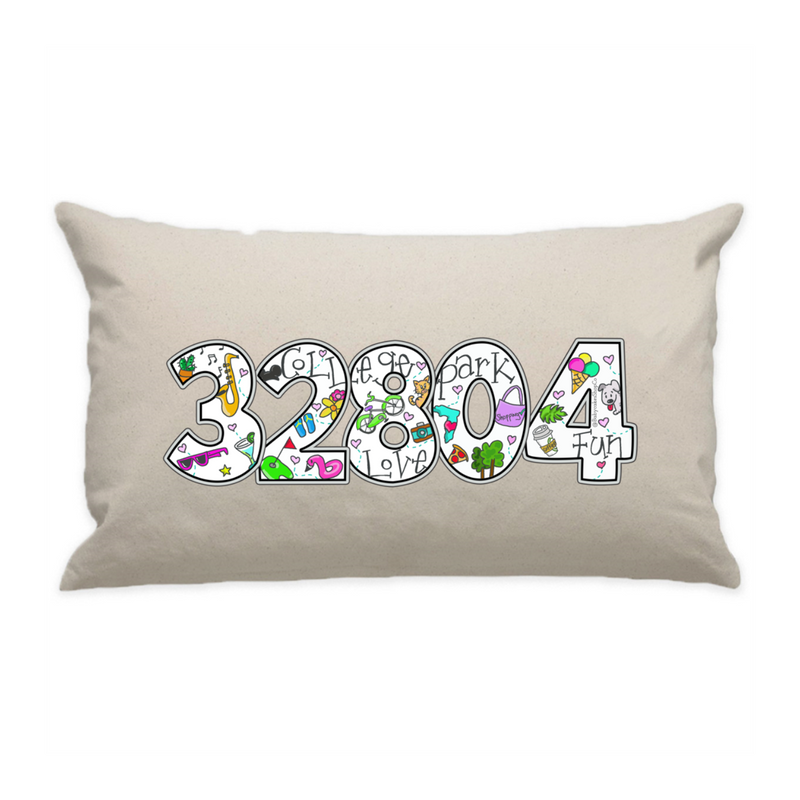 10"x18" Natural Cotton Canvas Decorative Pillow Case