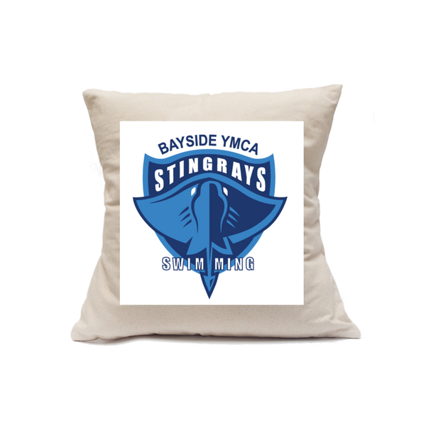 Custom Printed Natural Canvas Pillowcase with Zipper 18"x18"
