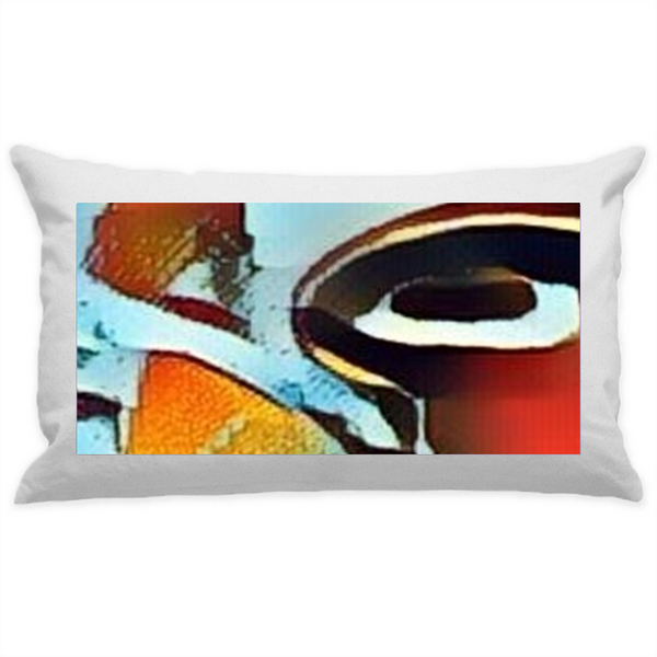 10"x18" White Cotton Canvas Decorative Pillow Case
