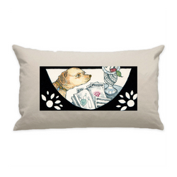10"x18" Natural Cotton Canvas Decorative Pillow Case