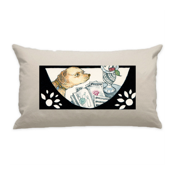 10"x18" Natural Cotton Canvas Decorative Pillow Case