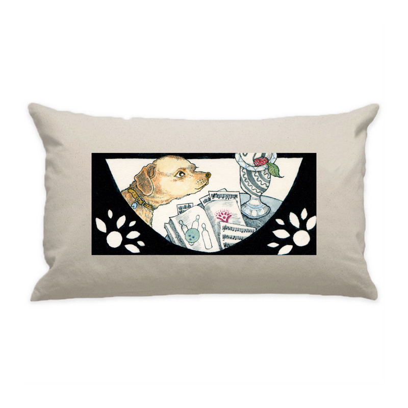 10"x18" Natural Cotton Canvas Decorative Pillow Case