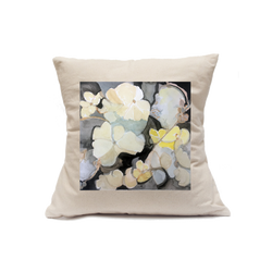 Custom Printed Natural Canvas Pillowcase with Zipper 18"x18"