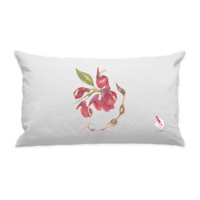 10"x18" White Cotton Canvas Decorative Pillow Case