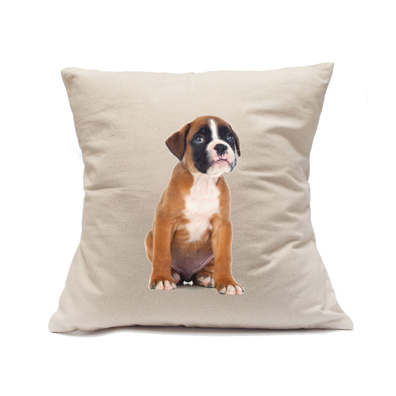 Custom Printed Natural Canvas Pillowcase with Zipper 18"x18"