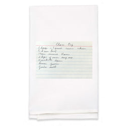 Personalized White Flour Sack Towel