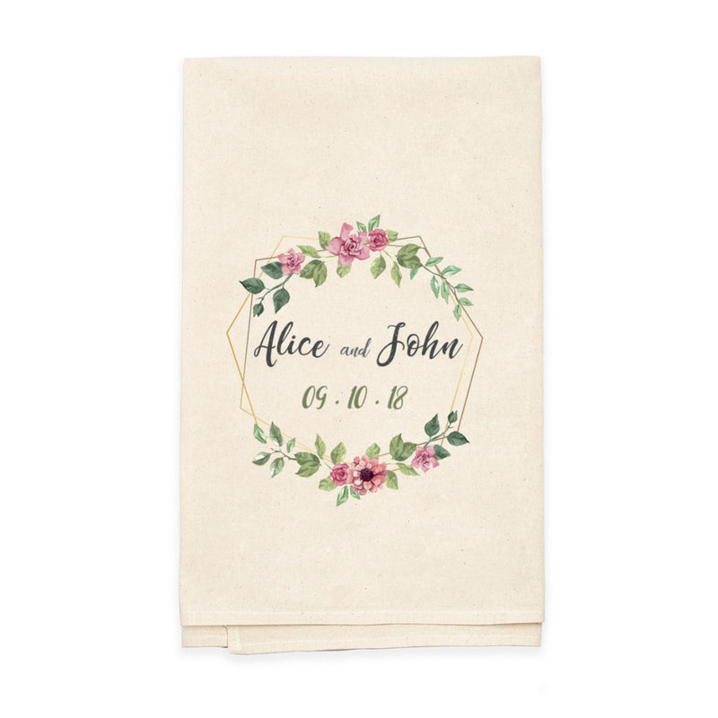Personalized Natural Flour Sack Tea Towel