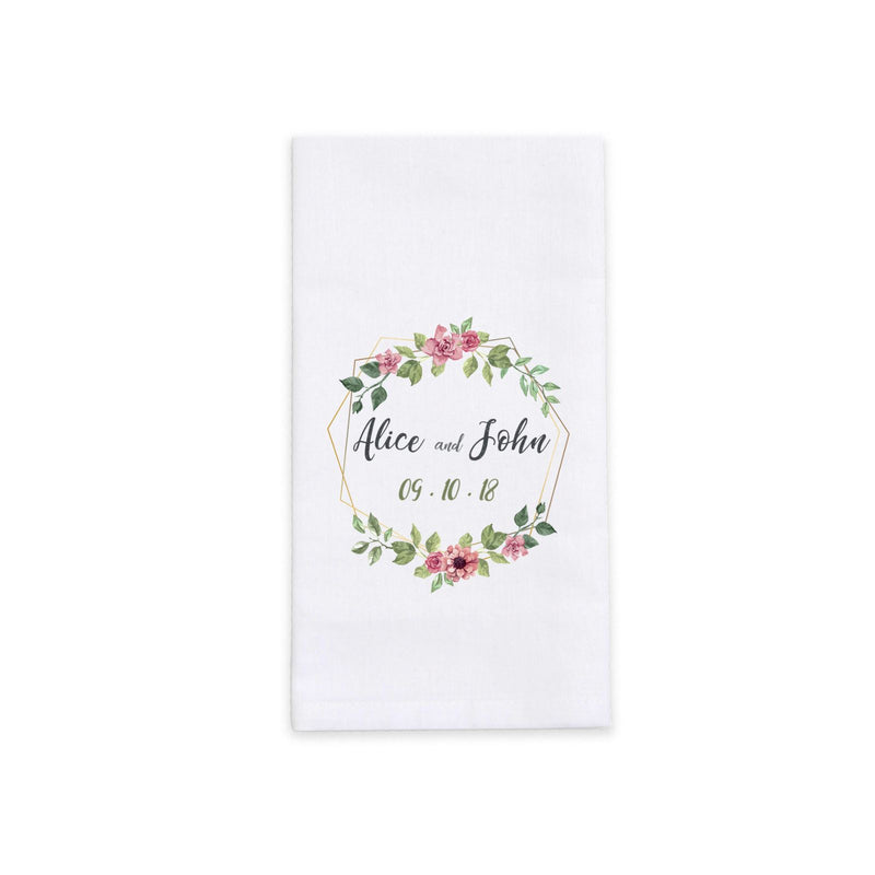 Personalized White Cotton Dinner Napkins (Set of 4)